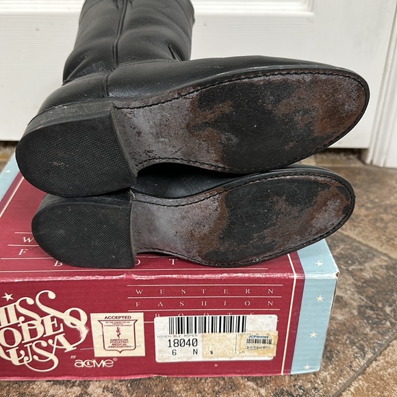 Acme Women’s Black Roper Boots - Picture 8 of 9